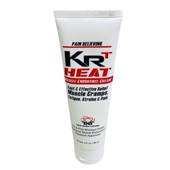 Krt Heat Muscle Endurance Cream Pain Relief For Cramps & Fatigue 3 Oz. - Picture 1 of 2